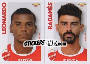 Sticker Leonardo / Radamés  - Campeonato Brasileiro 2014 - Panini