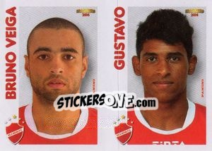 Sticker B.Veiga / Gustavo  - Campeonato Brasileiro 2014 n. 400 - Panini