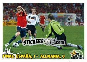 Figurina Final: España,1-Alemania,0