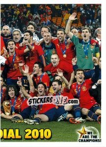 Figurina Campiones Mundial 2010 - We Are The Champions! - Panini