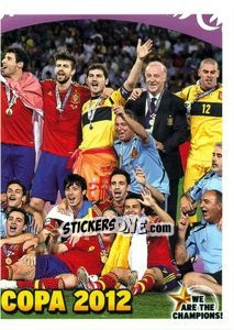 Sticker Campiones Eurocopa 2012 - We Are The Champions! n. 8 - Panini