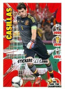 Sticker Iker Casillas - We Are The Champions! n. 12 - Panini