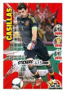 Figurina Iker Casillas - We Are The Champions! - Panini