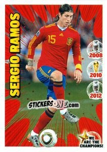 Sticker Sergio Ramos - We Are The Champions! n. 14 - Panini