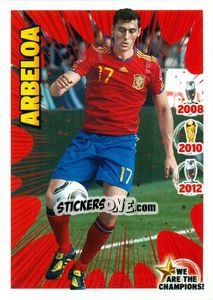Sticker Alvaro Arbeloa - We Are The Champions! n. 16 - Panini