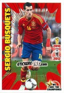 Sticker Sergio Busquets - We Are The Champions! n. 21 - Panini