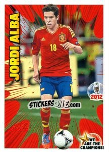 Sticker Jordi Alba - We Are The Champions! n. 22 - Panini