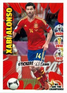 Sticker Xabi Alonso - We Are The Champions! n. 24 - Panini