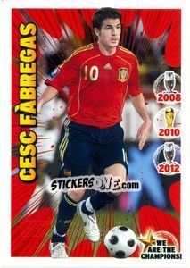 Sticker Cesc Fábregas - We Are The Champions! n. 27 - Panini