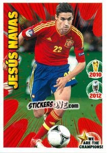 Sticker Jesús Navas - We Are The Champions! n. 30 - Panini