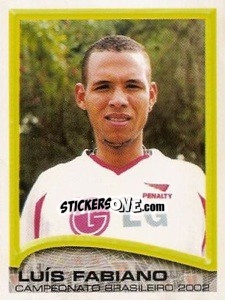 Cromo Luís Fabiano - Campeonato Brasileiro 2002 - Panini