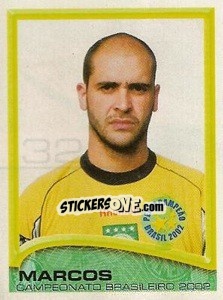 Figurina Marcos - Campeonato Brasileiro 2002 - Panini