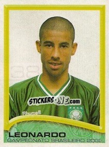 Sticker Leonardo - Campeonato Brasileiro 2002 - Panini