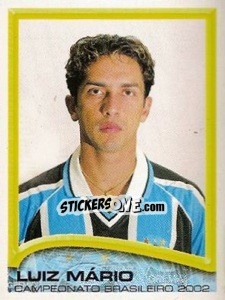 Sticker Luiz Mário - Campeonato Brasileiro 2002 - Panini