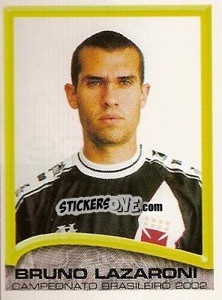 Cromo Bruno Lazaroni - Campeonato Brasileiro 2002 - Panini