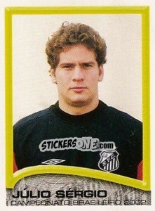 Sticker Júlio Sergio - Campeonato Brasileiro 2002 n. 130 - Panini