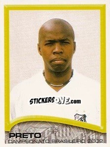 Sticker Preto - Campeonato Brasileiro 2002 n. 133 - Panini