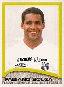 Sticker Fabiano Souza - Campeonato Brasileiro 2002 - Panini