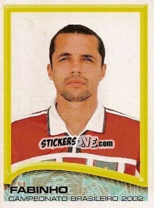 Sticker Fabinho - Campeonato Brasileiro 2002 n. 150 - Panini