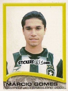 Cromo Márcio Gomes - Campeonato Brasileiro 2002 - Panini