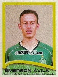 Cromo Émerson Ávila - Campeonato Brasileiro 2002 n. 175 - Panini