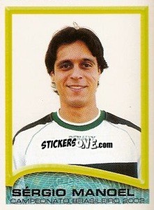 Figurina Sérgio Manoel - Campeonato Brasileiro 2002 - Panini