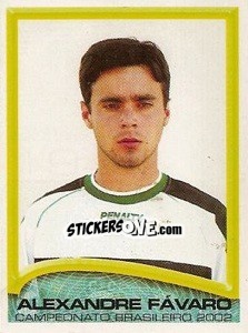 Cromo Alexandre Fávaro - Campeonato Brasileiro 2002 - Panini