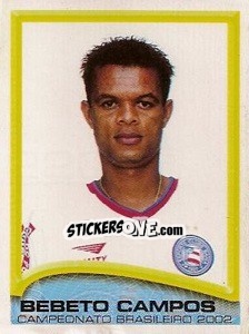 Sticker Bebeto Campos - Campeonato Brasileiro 2002 n. 220 - Panini