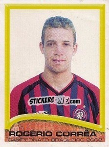 Cromo Rogério Corrêa - Campeonato Brasileiro 2002 - Panini