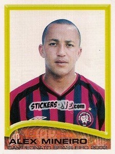 Sticker Alex Mineiro - Campeonato Brasileiro 2002 - Panini