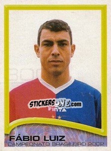 Sticker Fabio Luiz - Campeonato Brasileiro 2002 n. 300 - Panini