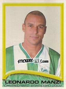 Sticker Leonardo Manzi - Campeonato Brasileiro 2002 - Panini