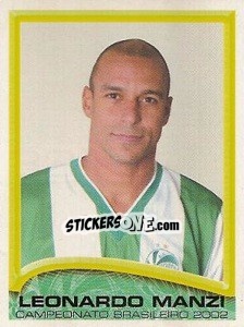 Cromo Leonardo Manzi - Campeonato Brasileiro 2002 - Panini