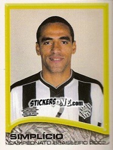 Cromo Simplício - Campeonato Brasileiro 2002 - Panini