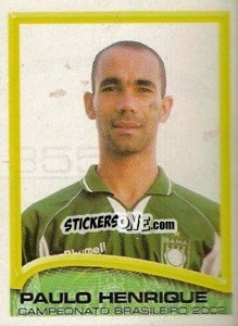 Sticker Paulo Henrique - Campeonato Brasileiro 2002 - Panini