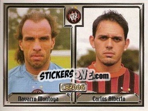Sticker Carlos F. Navarro Montoya / Carlos Alberto S. P. Júnior - Campeonato Brasileiro 2006 n. 15 - Panini