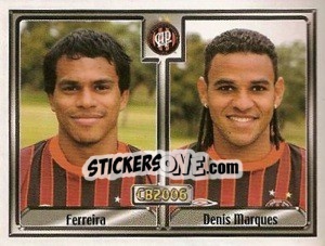 Sticker David Arturo F. Rico / Denis M. do Nascimento - Campeonato Brasileiro 2006 - Panini