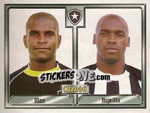Sticker Maxlei Dos Santos Luzia / Christiano Luiz Rodrigues - Campeonato Brasileiro 2006 n. 32 - Panini