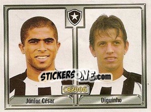 Figurina Júnior César E. Machado / Rodrigo O. Bittencourt - Campeonato Brasileiro 2006 - Panini