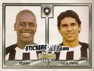 Sticker Carlos Eduardo Soares / Lúcio Flávio dos Santos - Campeonato Brasileiro 2006 n. 34 - Panini