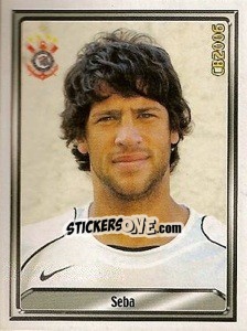Cromo Sebastián Enrique Dominguez - Campeonato Brasileiro 2006 n. 40 - Panini