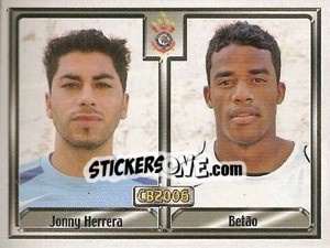 Cromo Johnny C. Herrera Muñoz - Ebert Willian Amãncio - Campeonato Brasileiro 2006 - Panini