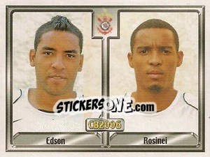 Sticker Edson Feliciano Sitta / Rosinei Adolfo - Campeonato Brasileiro 2006 - Panini