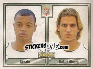 Cromo Renato E. De O. Ribeiro / Rafael M. De M. Moura - Campeonato Brasileiro 2006 - Panini