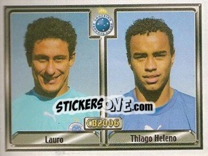 Sticker Lauro Júnior B. da Cruz / Thiago Heleno H. Ferreira - Campeonato Brasileiro 2006 - Panini