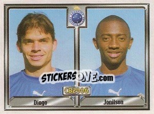 Sticker Diogo dos Santos Lima / Jonilson Clovis N. Breves - Campeonato Brasileiro 2006 n. 67 - Panini
