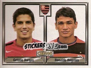 Sticker Getúlio V. F. Oliveira Jr. / Ronaldo S. Angelim - Campeonato Brasileiro 2006 n. 100 - Panini