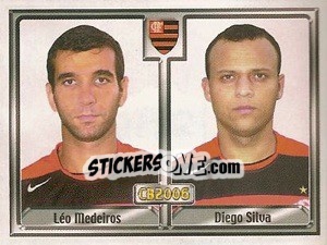 Figurina Leandro F. Medeiros / Diego Da Silva - Campeonato Brasileiro 2006 - Panini