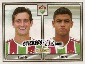 Cromo Evandro S. Camillato / Romeu Pereira Dos Santos - Campeonato Brasileiro 2006 - Panini