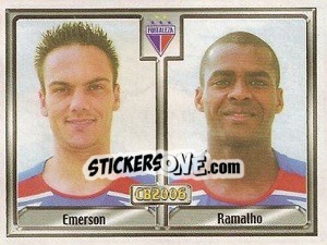 Cromo Emerson F. de B. F. Cavalho / Edson Ramalho dos Santos - Campeonato Brasileiro 2006 - Panini